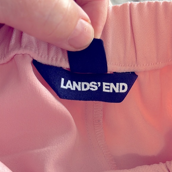Lands End Blush Pink Pullon Wide Leg Pants NWOT - Picture 11 of 12